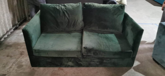 Sofa bed in Forest Green, 2 seats, 70x170x90cm