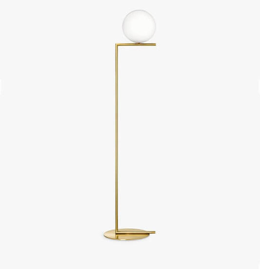 Flos IC F1 Floor Lamp, 20cm, Brushed Brass