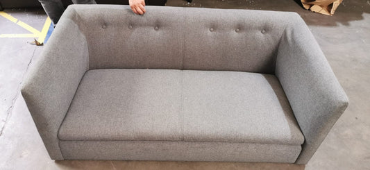 Grey 2 Seater Sofa, 80x147x55cm