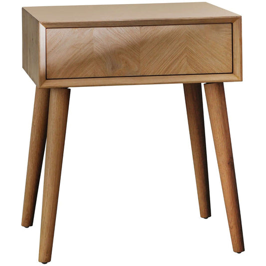 Milano 1 Drawer Side Table, 50x45x60cm