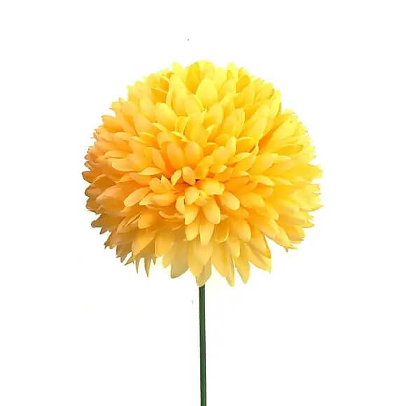 Artificial Pompom Flower Single Stem 72cm