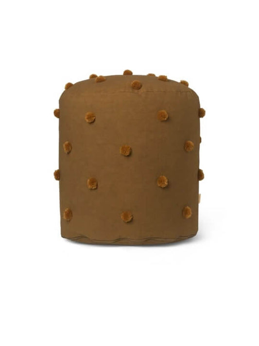 Ferm Living Dot Tufted Pouf - Mustard Sugar Kelp, 0x39x48cm