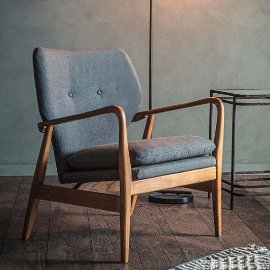 Gallery Direct Jensen Armchair in Charcoal