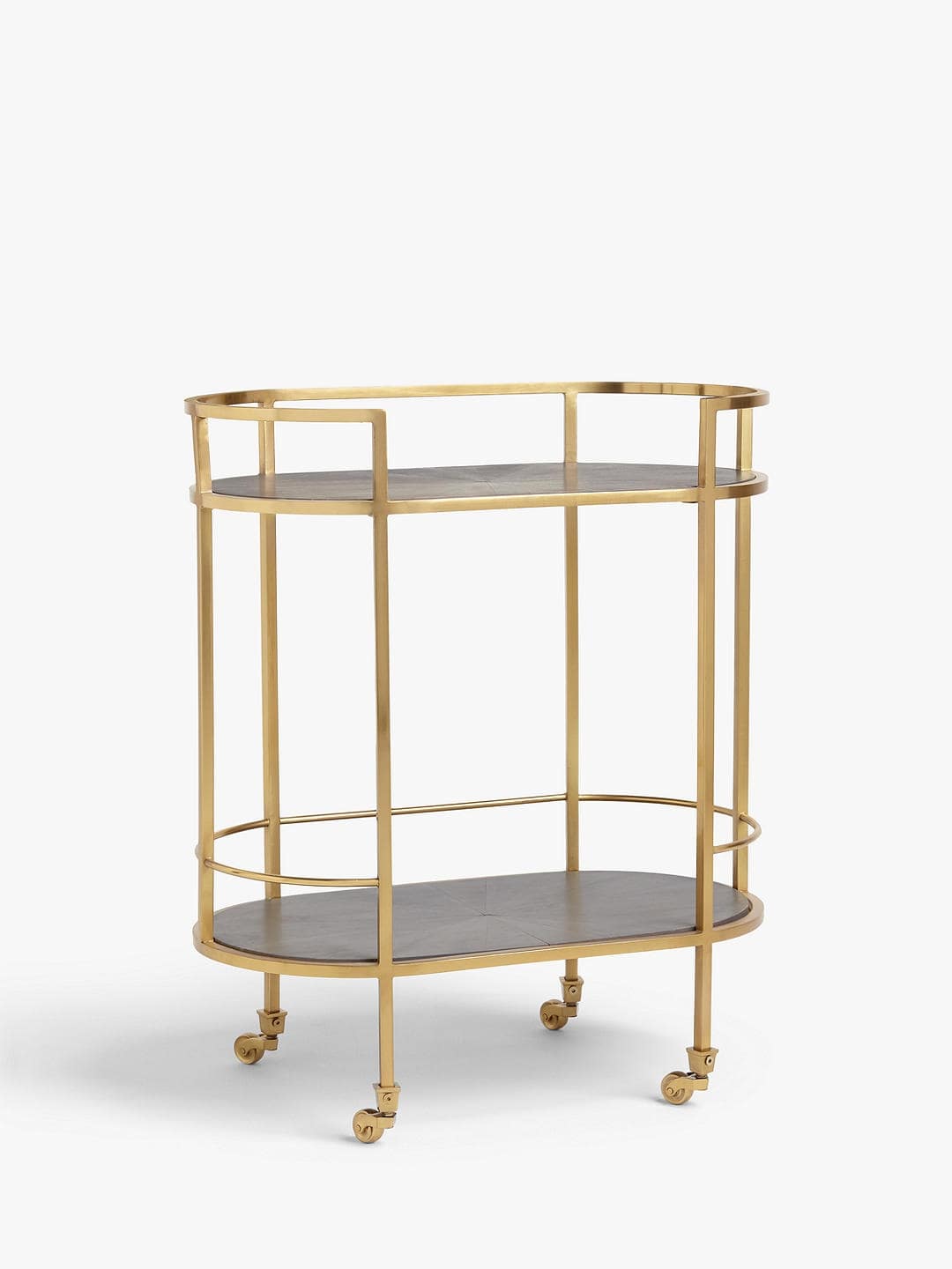 SWOON LOVELACE BAR CART IN GOLD, 69.5x40x82.5cm