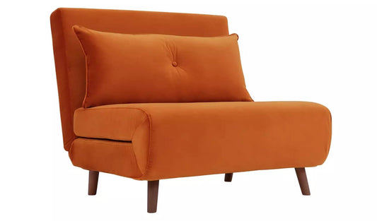 Habitat Roma Fabric Chairbed - Orange, 90x91x81cm