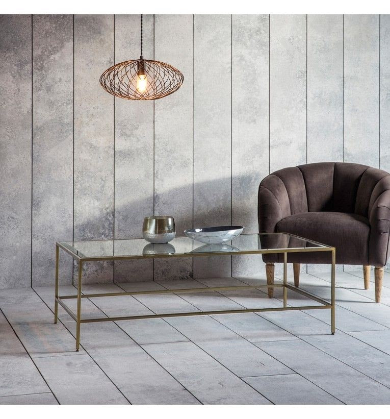 Rothbury Coffee Table Bronze, 65x120x40cm