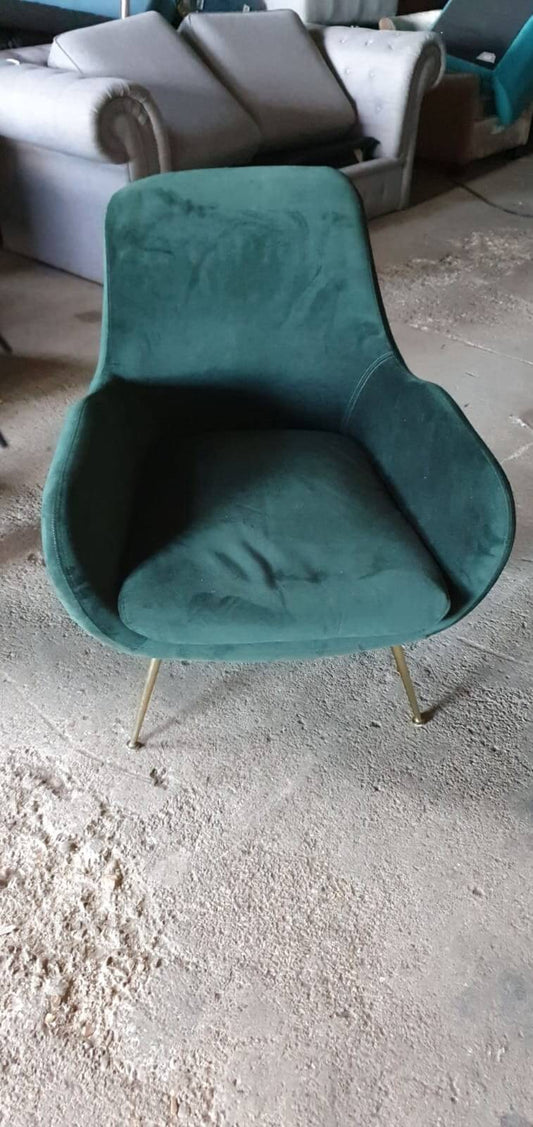 Dark Green Armchair, 73x71x86cm