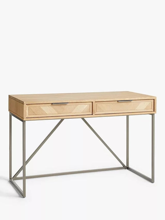 John Lewis & Partners Estate Desk, Natural, 55x121.4x78cm