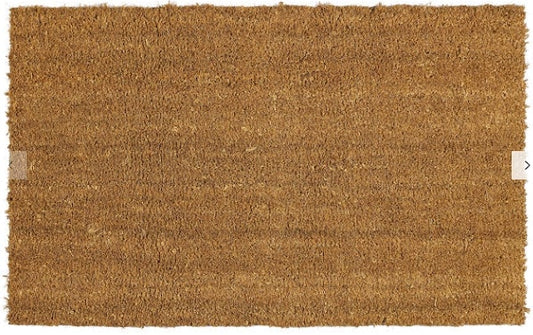 John Lewis & Partners Coir Natural Door Mat Rug, Natural, 50 x 75cm