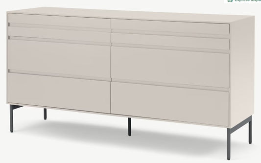 DONICA WIDE CHEST OF DRAWERS, 80x150x45cm