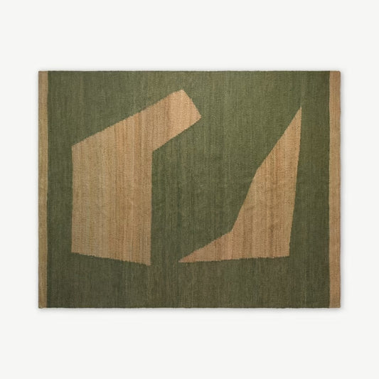 Halesia Flatweave Jute Rug, 197x143x85cm