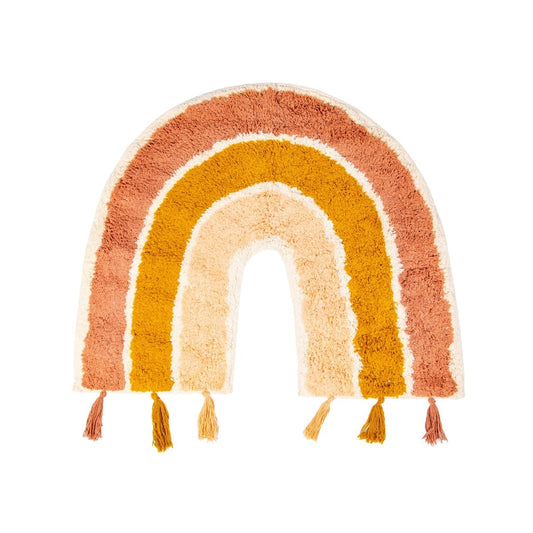 Earth Rainbow Rug With Tassels, 50x60cm