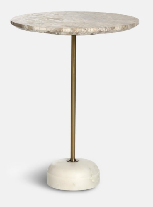 FLEET SIDE TABLE IN MEDIUM KAPRI MARBLE, 0x40x53cm