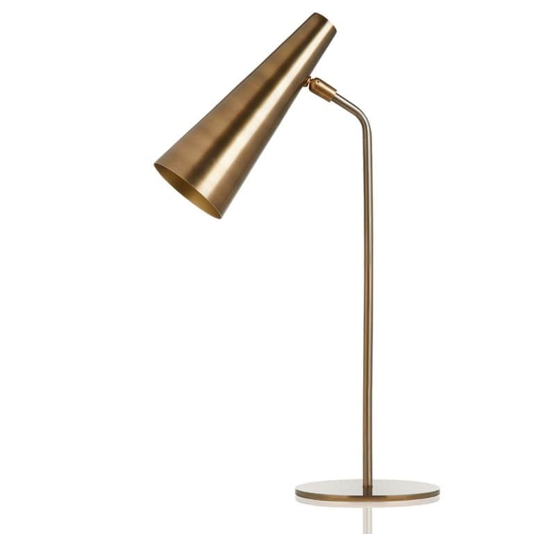 Clanger Desk Lamp In Brass, 33x46cm