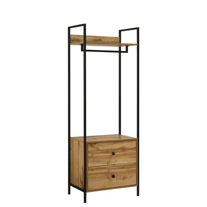 Brant 63.8cm Wide Clothes Storage System, 63.8x40x180cm