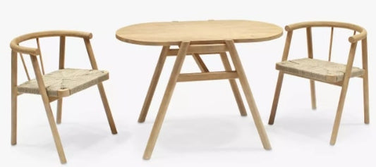 Tuck 2-Seater Garden Dining Table & Chairs Set