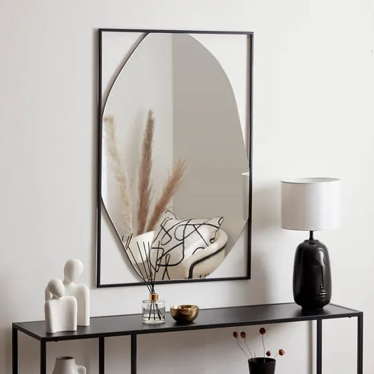 Framed Pebble Wall Mirror
