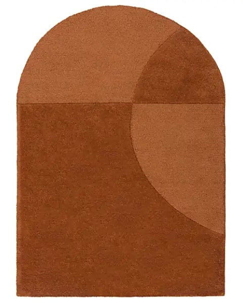 Elements Shaped Wool Rug, 230x160cm