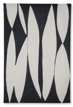 Abstract Wall Chart Black/White, 97w x 2d x 147h