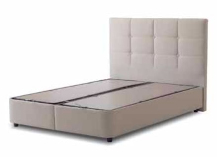 Harry 5' Bed - Linen, 160x220x125cm
