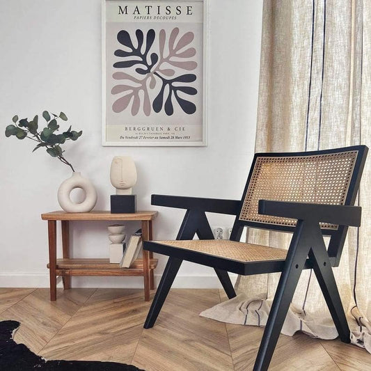 Easy Lounge Chair rattan wattle splot, 51x57x73cm