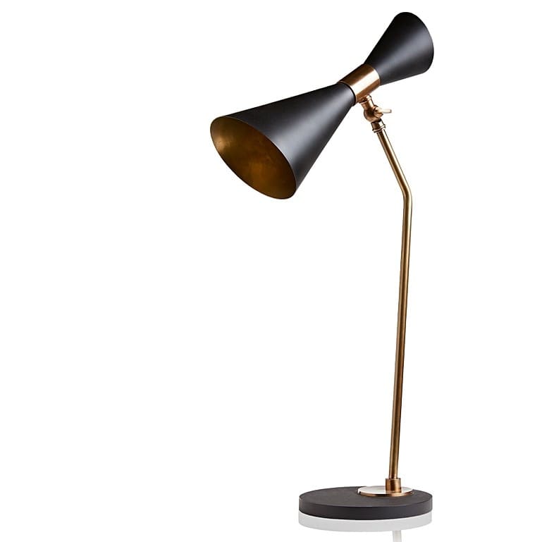 Bow Tie desk light in black - Recorded, 33x68cm