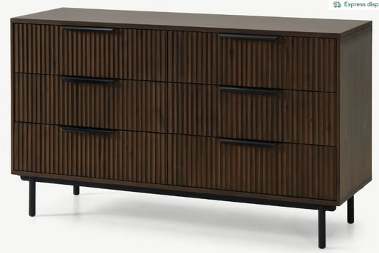 ANWICK WIDE CHEST OF DRAWERS, 82x138x45cm