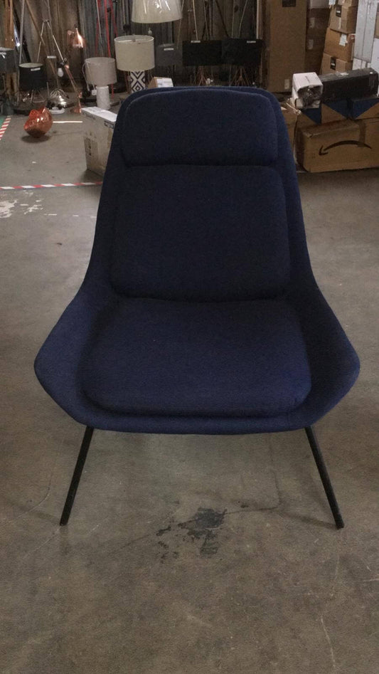 Navy Blue Armchair, 85x100x85cm