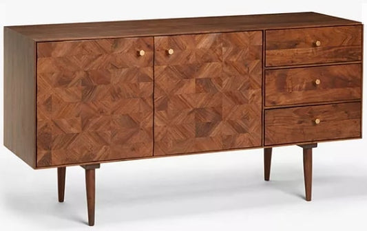 Franklin Carved Sideboard in Walnut, 45x145x75cm