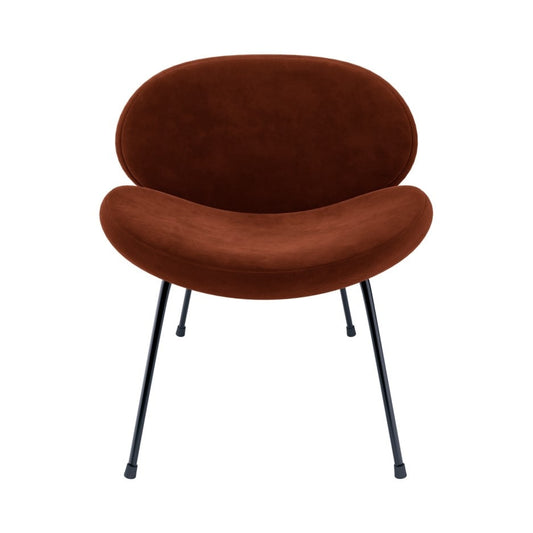 Burnt Orange Chenille Fabric Office Chair - Lorla