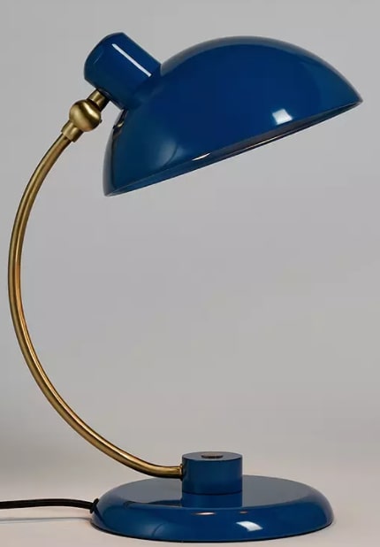 John Lewis & Partners Penelope Touch Desk Lamp, Navy, 20 x 26.8 x 36cm