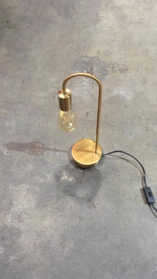 Gold bedside lamp