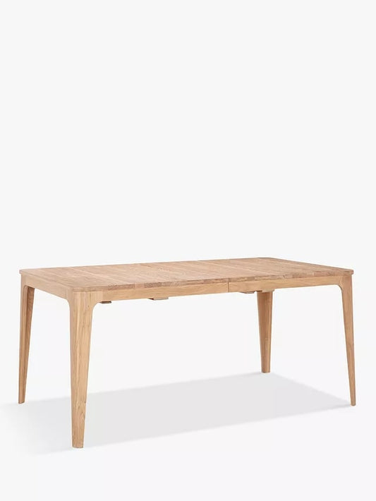 EBBE GEHL FOR JOHN LEWIS MIRA 6-8 SEATER EXTENDING DINING TABLE IN OAK, 90x160x74cm