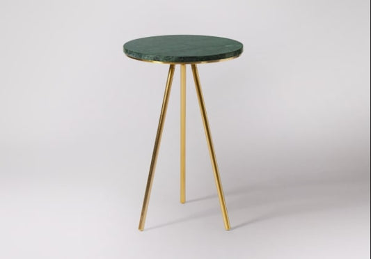 Green Marble Top Side Table