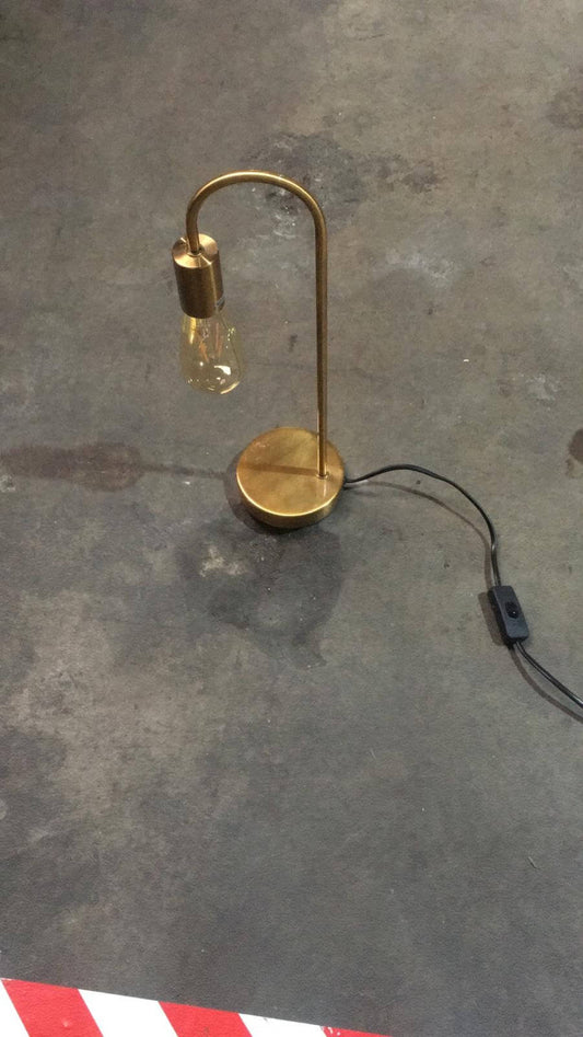 Gold bedside lamp