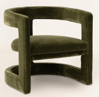 Curved Armchair, 67x70x70cm