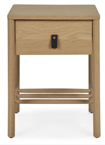 Henry Oak Bedside Table, 40x45x58cm