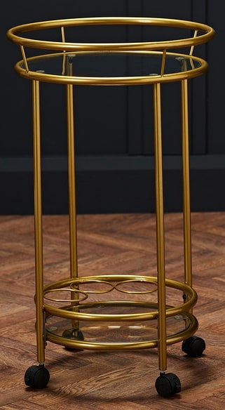 Collins Drinks Trolley Gold, 45x0x75cm