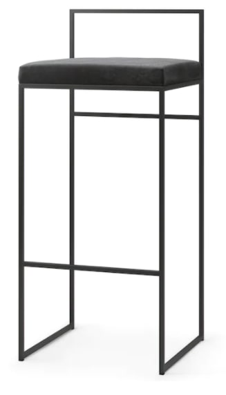 Bar Stool High Backrest, 38 x 41 x 90cm
