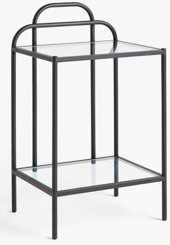 Swirl Metal Side Table, 35.6x41.5x73.2cm