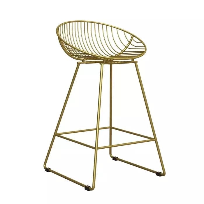 Brass Bar Stool, 48x46x77.7cm