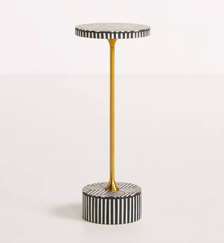 Anthropologie Inlay Cocktail Table, 21x21x53cm