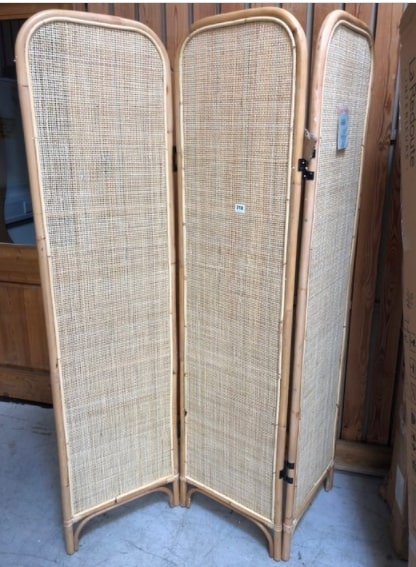 LA REDOUTE BAMBOO & CANE DIVIDER SCREEN