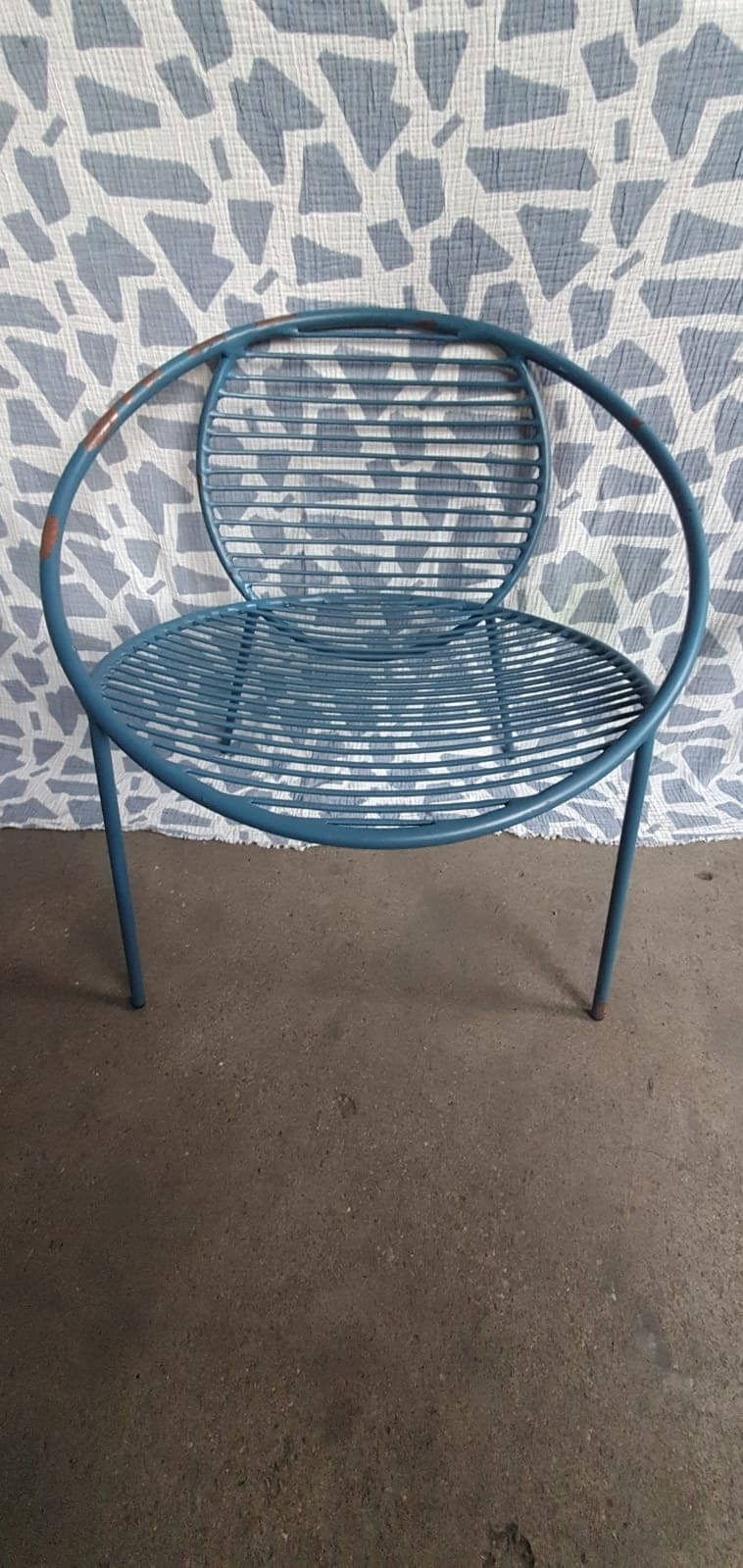 Grey Outdoor Armchair, 52x70x68cm