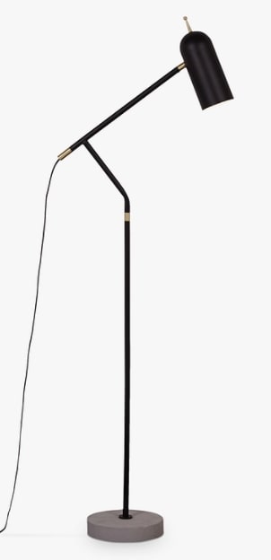 John Lewis & Partners No.045 LED Floor Lamp, Black, 20x50x134.5cm