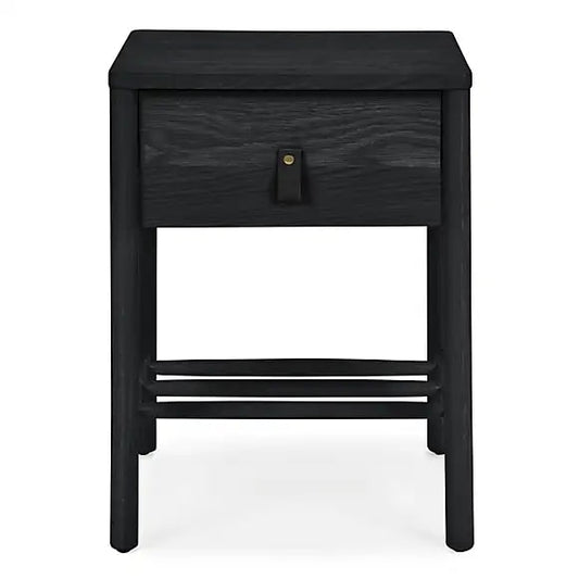 Henry Black Bedside Table, 40x45x58cm