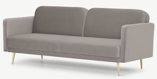 Eulia Click Clack Sofa Bed - Purbeck Grey, 87x204x84cm
