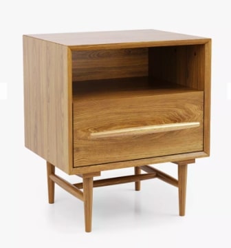 Mid-Century 1 Drawer Chest Bedside Table