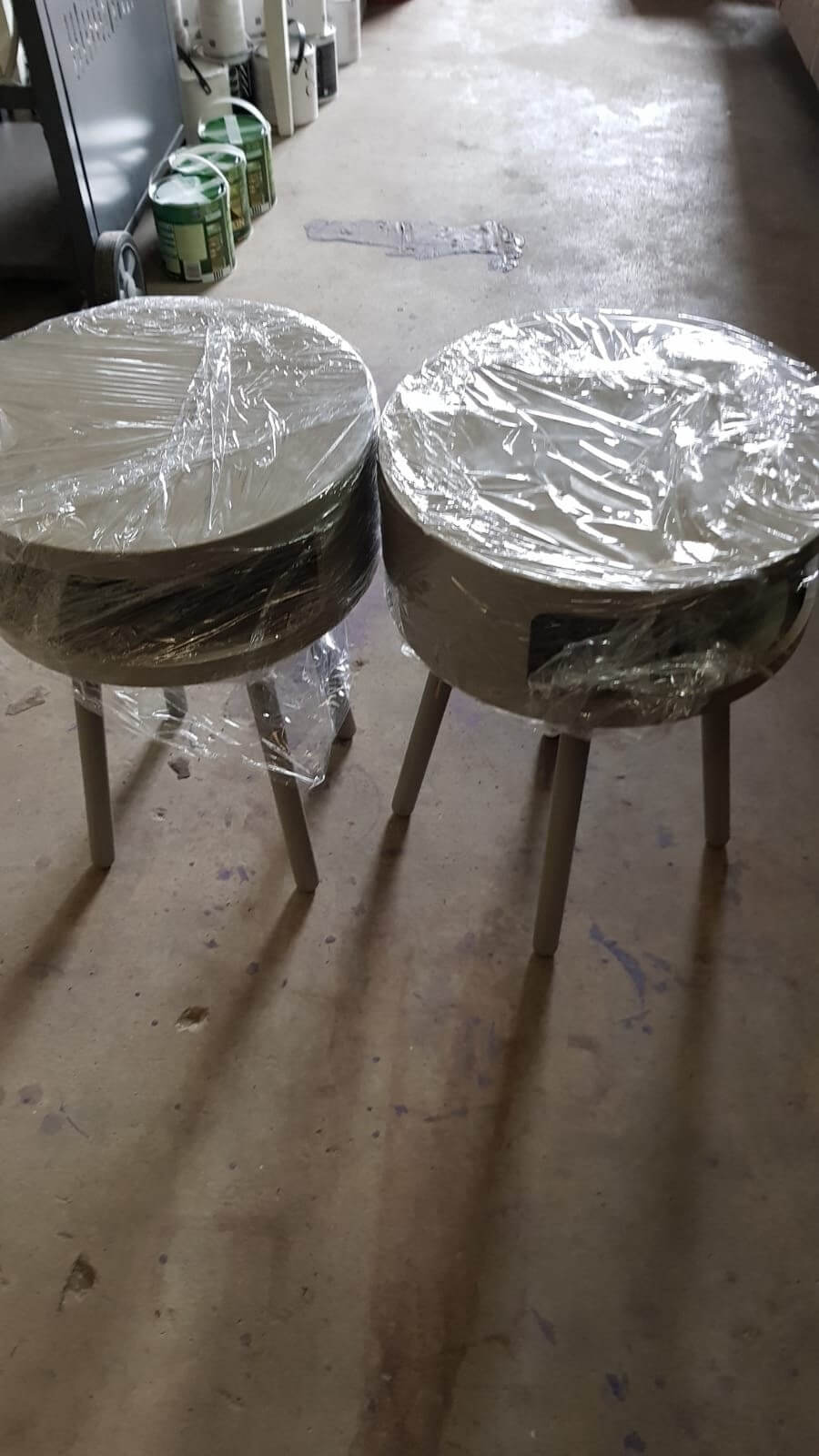 Beige Bedside Table, 0x40x56cm