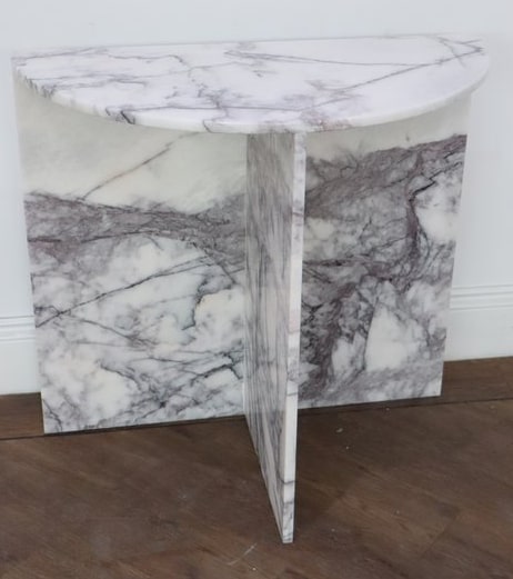 Half Moon Compact Console Table, 40x80x75cm